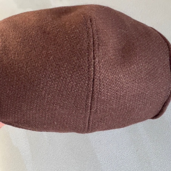 Vintage Kangol Men Brown Wool Textured Flat Cap - Picture 5 of 12